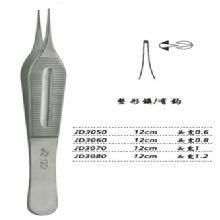 金鐘整形鑷JD3060 12cm 有鉤 頭寬 0.8