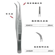 金鐘胸腔鑷JD4010 20cm 直無鉤 有定位