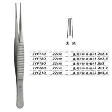 金鐘組織鑷JYF170 22cm 直形 凹凸齒 1.2×2.6