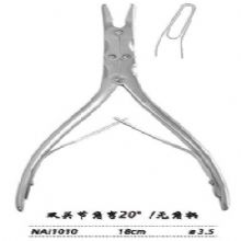 金鐘咬骨鉗NAI010 18cm 雙關節 角彎20° 刃3.5 無角柄腦用咬骨鉗