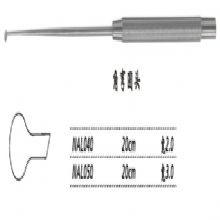 金鐘剝離器NAL040 20cm 角彎圓頭 寬2.0顯微剝離器